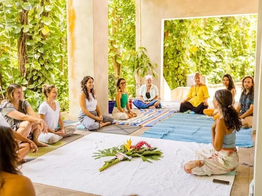 Retreat group gathered for farewell session on final day of Root to Rise Retreat in Puerto Rico