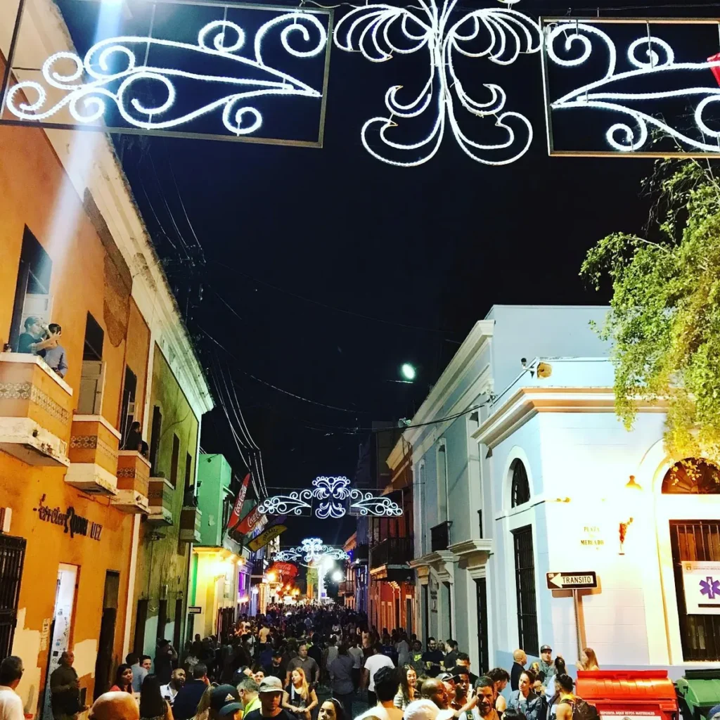 Night in Old San Juan Puerto Rico
