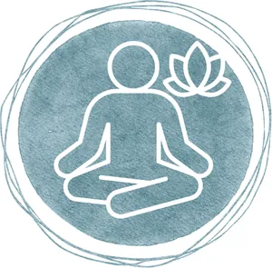 Self-regulation icon — breathing and awareness to calm the nervous system